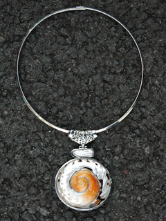 Swirl Shell Necklace by Russell  Lowrey's Doges Treasures (View 2)
