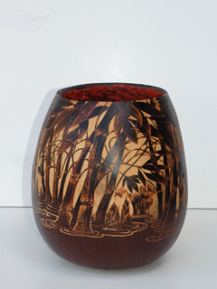Red Bamboo by Kathleen Kam (View 2)