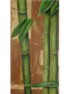 Golden Bamboo I by Sandra Blazel