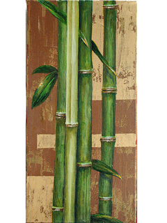 Golden Bamboo II by Sandra Blazel