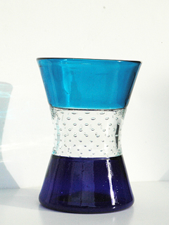 Bubbly Blue Vase by Daniel  Wooddell