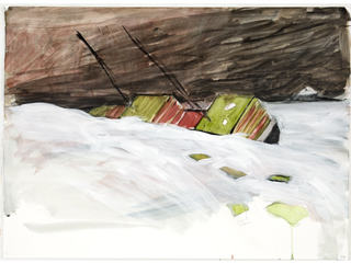 The artist's interpretation of the eyewitness account of a lawnboat tragedy by Dorothy Faison