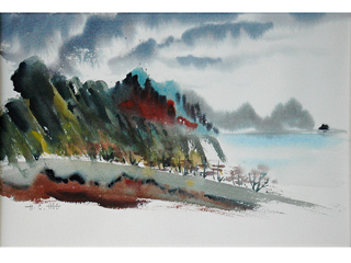 Coastline with Trees by Hon Chew Hee (1906-1993)
