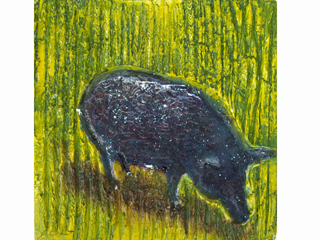 Blue Pig by Bernard  Moriaz