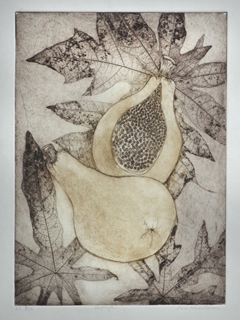 Papaya  ev 9/15 by Ann Kondo Corum