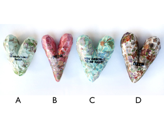 Ceramic Hearts - Group 2 by Suzanne  Wolfe