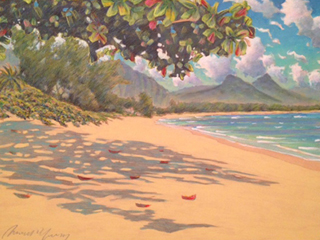 Tropical Shade Waimanalo by Russell Lowrey