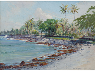 Kahalu'u Bay at Kailua-Kona by D. Howard Hitchcock (1861-1943)
