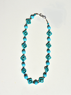 Turquoise Carved Beads by Russell  Lowrey's Doges Treasures