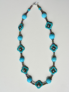Turquoise & Silver Crystals by Russell  Lowrey's Doges Treasures