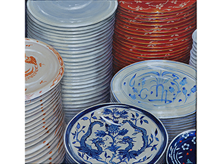 Buying Dishes in Chinatown 2 by Sandra Blazel