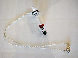 Hollow Heart Pendant by Jessica Landau