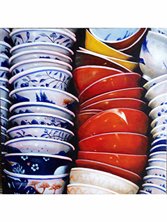 Buying Dishes in Chinatown 1 by Sandra Blazel