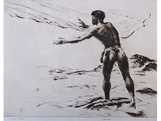 Throwing Net, Hawaii by John Kelly (1876-1962)