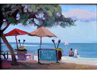 Barefoot Beach Cafe #1220 by Lynne Boyer