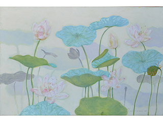 In A Lotus Garden (120-126) by Noe Tanigawa
