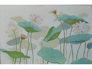 In a Lotus Garden (127-133) by Noe Tanigawa