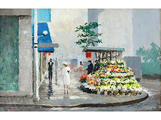 San Francisco Flower Stand (64) by Peter Hayward (1905-1993)