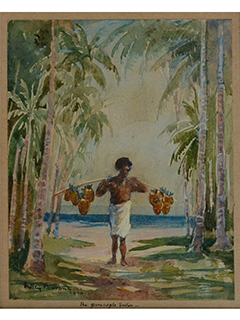 The Pineapple Seller by Hedley Parsons (1870-1960)