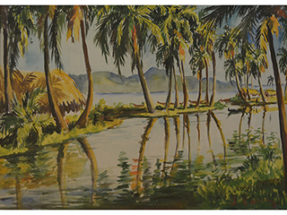 Kahana Bay by Joseph Coscia (1905-1981)