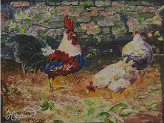 Island Chickens by Martha Heppard