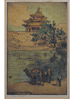 A Corner of the Forbidden City, Peking by Charles Bartlett (1860-1940)