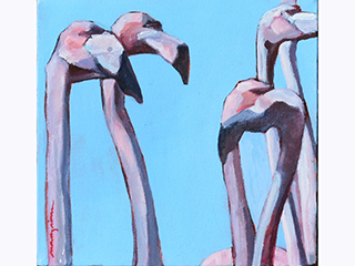 Anegada Flamingos 2 by Ingrid Manzione