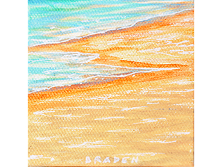 Beach - study for peace art by Bill Braden