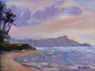 Diamond Head Study by Lynne Boyer