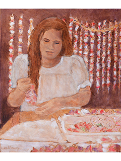 Making Lei by Nancy Vilhauer