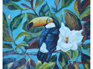 Tropical Forest I (Toucan) by Tetyana Miyamoto