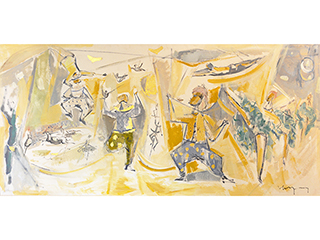 Circus Acrobats by John  Young (1909-1997)