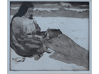 Making Nets by John Kelly (1876-1962)