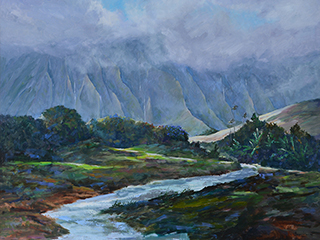 Kahaluu Valley by Hiroshi Tagami (1928-2014)