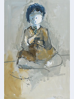 Untitled Seated Girl by John Young (1909-1997)