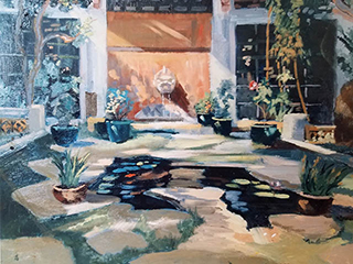 Asian Garden at the Academy by Mark  Brown