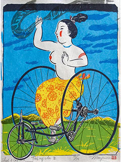 Wheel of Dharma, Tricycle II #33/50 by Mayumi Oda