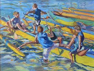 Canoe Team by Mark Brown