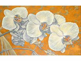 Three Orchids by Russell Lowrey