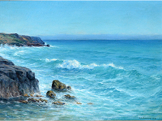 North Kauai Shoreline by Alfred Richard Gurrey Sr. (1852-1944)