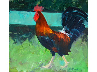 Ho'omaluhia Rooster by Sharon Sussman